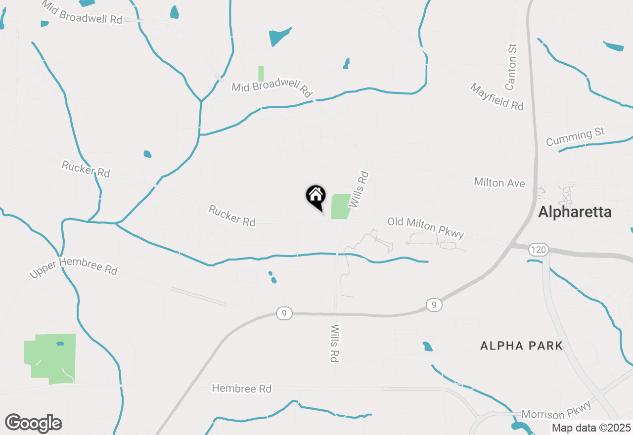 Map of 1614 Rucker Road, Alpharetta, GA 30009