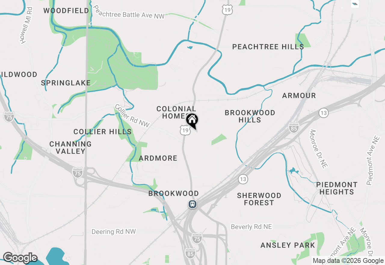 Map of 21 Brighton Road Ne, Atlanta, GA 30309