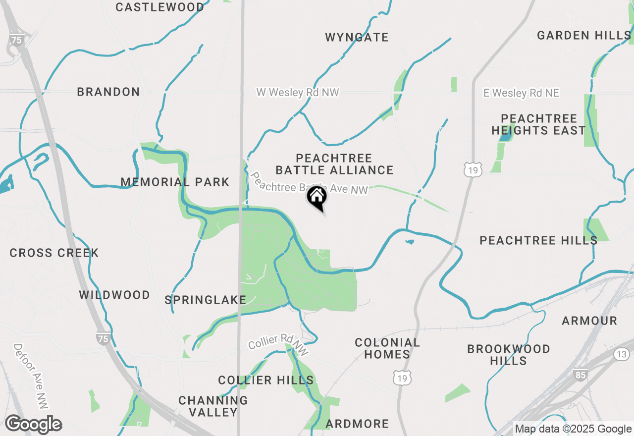 Map of 2363 Montview Drive Nw, Atlanta, GA 30305