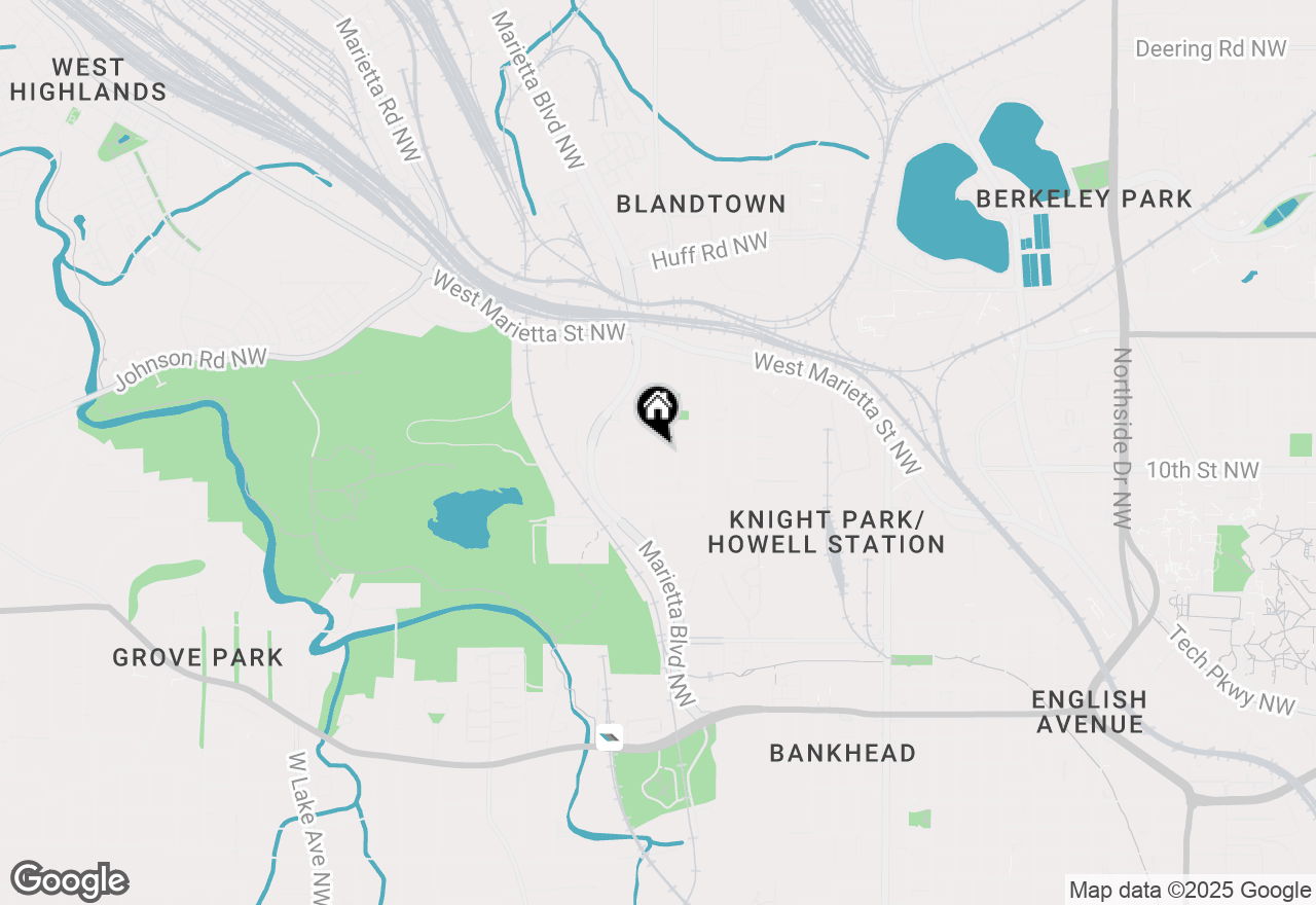 Map of 997 Rice Street Nw, Atlanta, GA 30318
