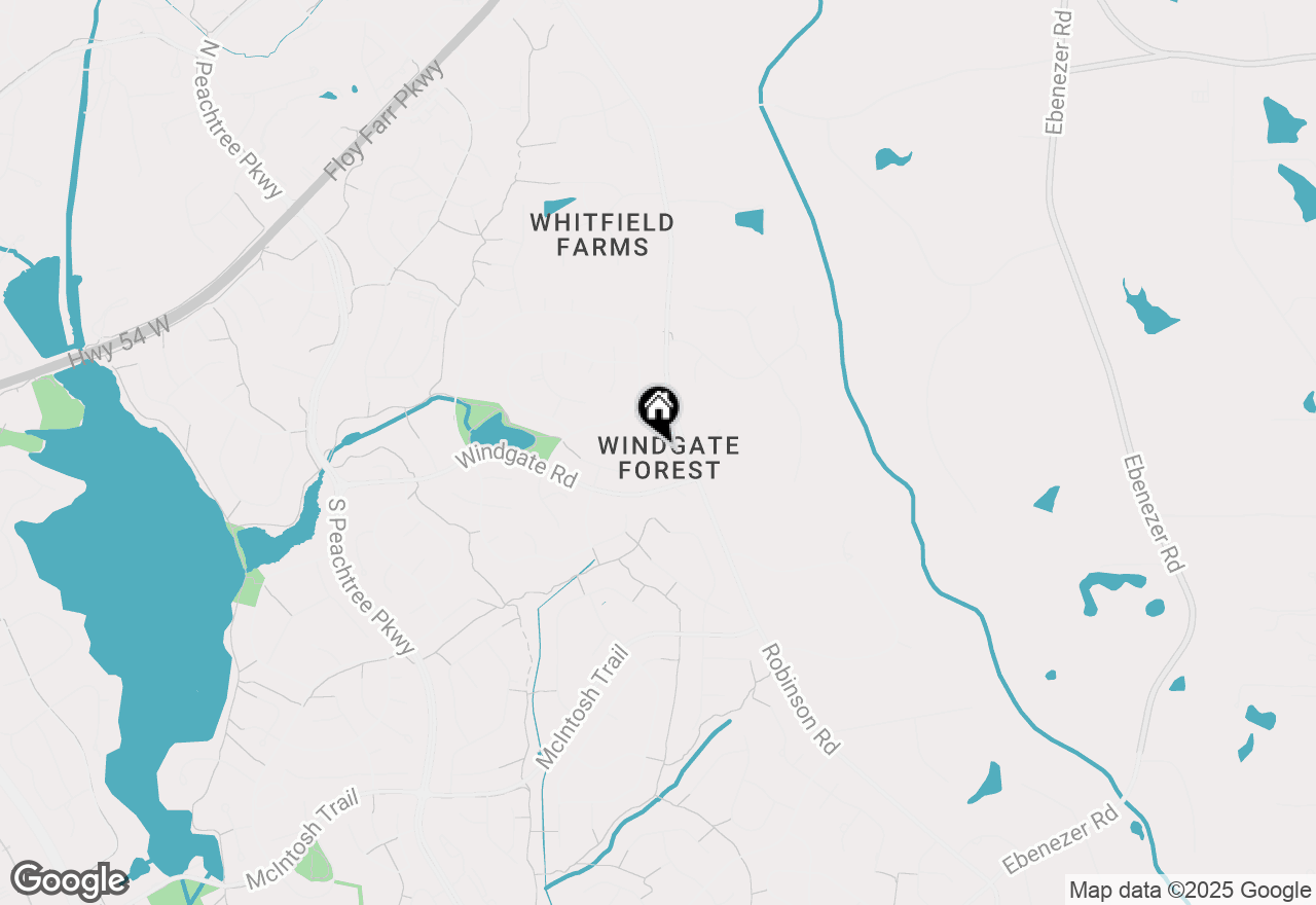 Map of 208 Windgate Court, Peachtree City, GA 30269