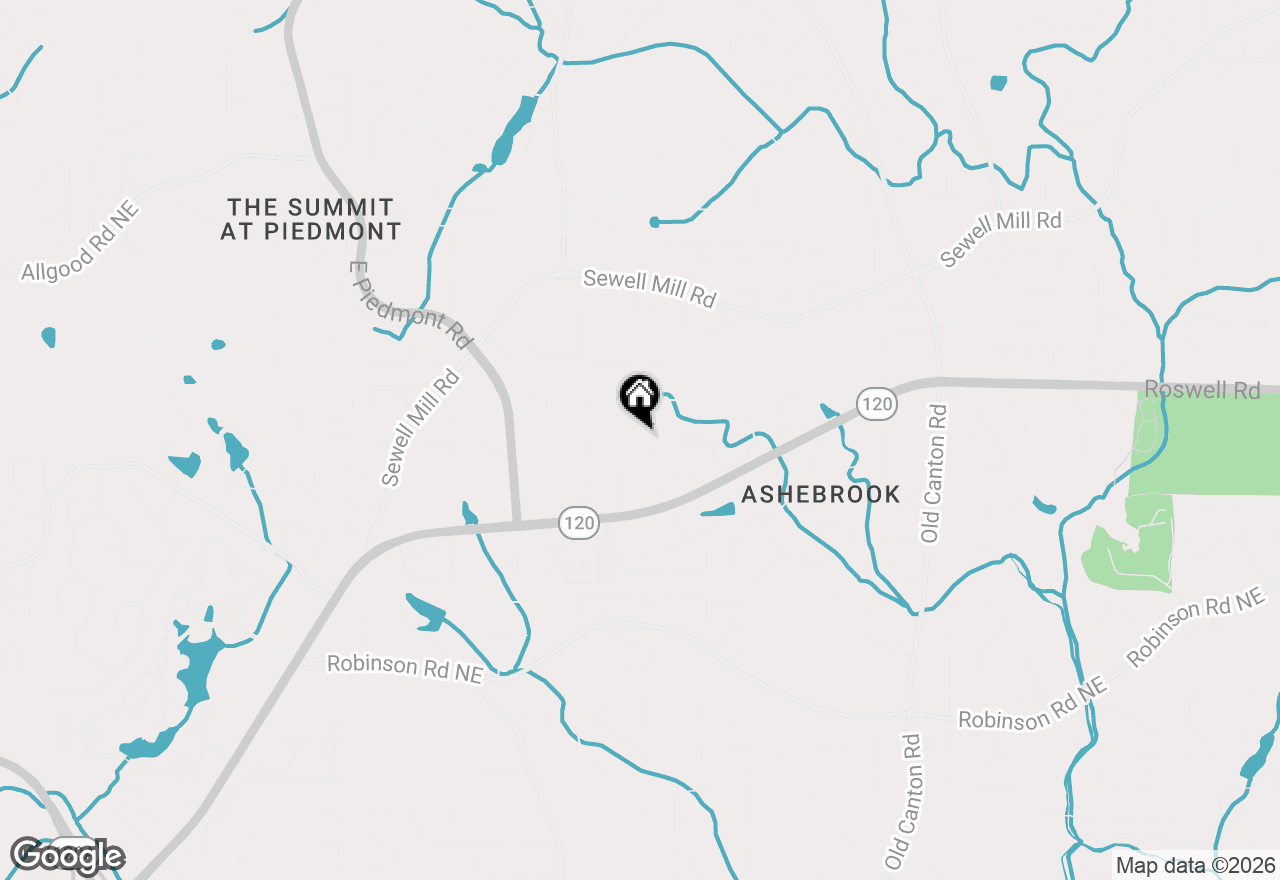 Map of 2661 Ne Sheila Lane, Marietta, GA 30062
