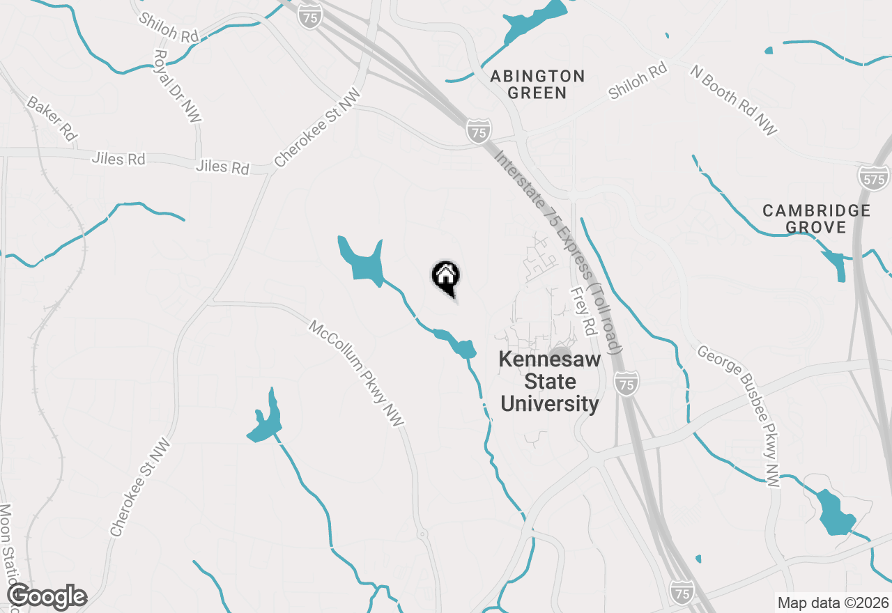 Map of 1263 Frey Lake Court Nw, Kennesaw, GA 30144