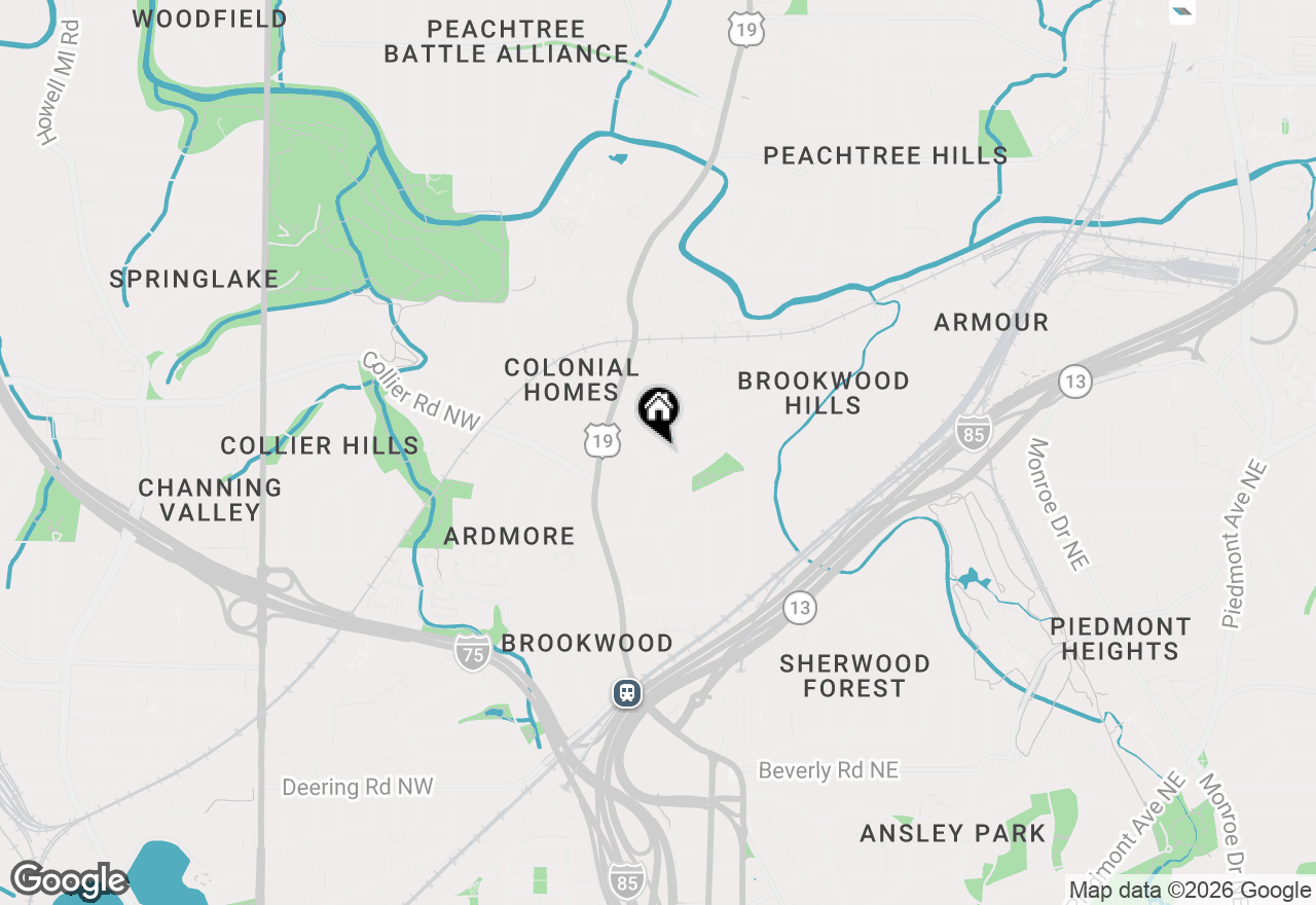 Map of 12 Camden Road Ne, Atlanta, GA 30309