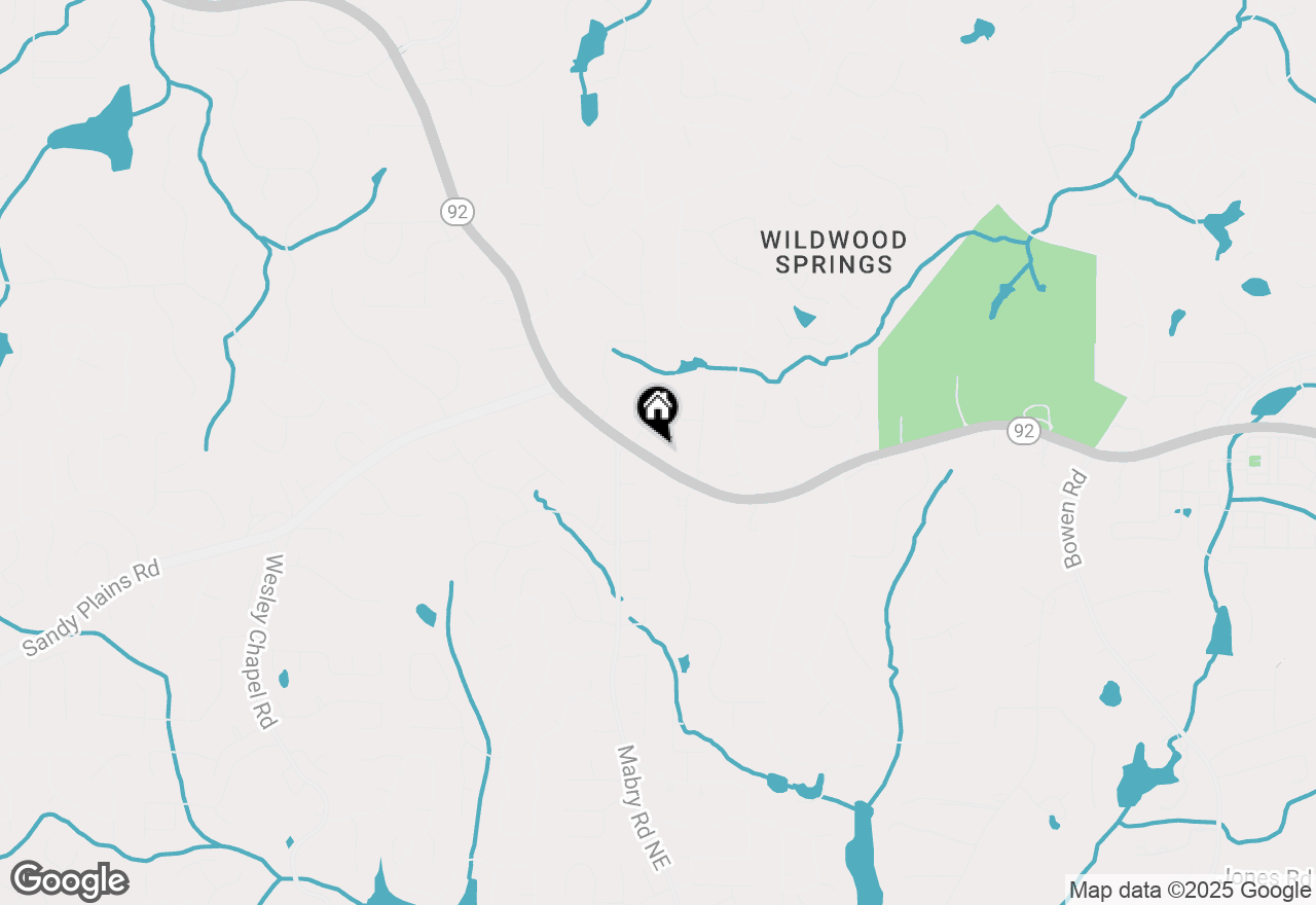 Map of 4618 Woodstock Road, Roswell, GA 30075