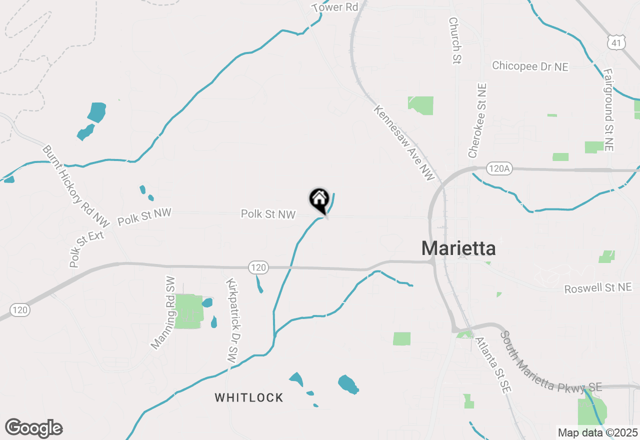 Map of 325 Polk Street Nw, Marietta, GA 30064