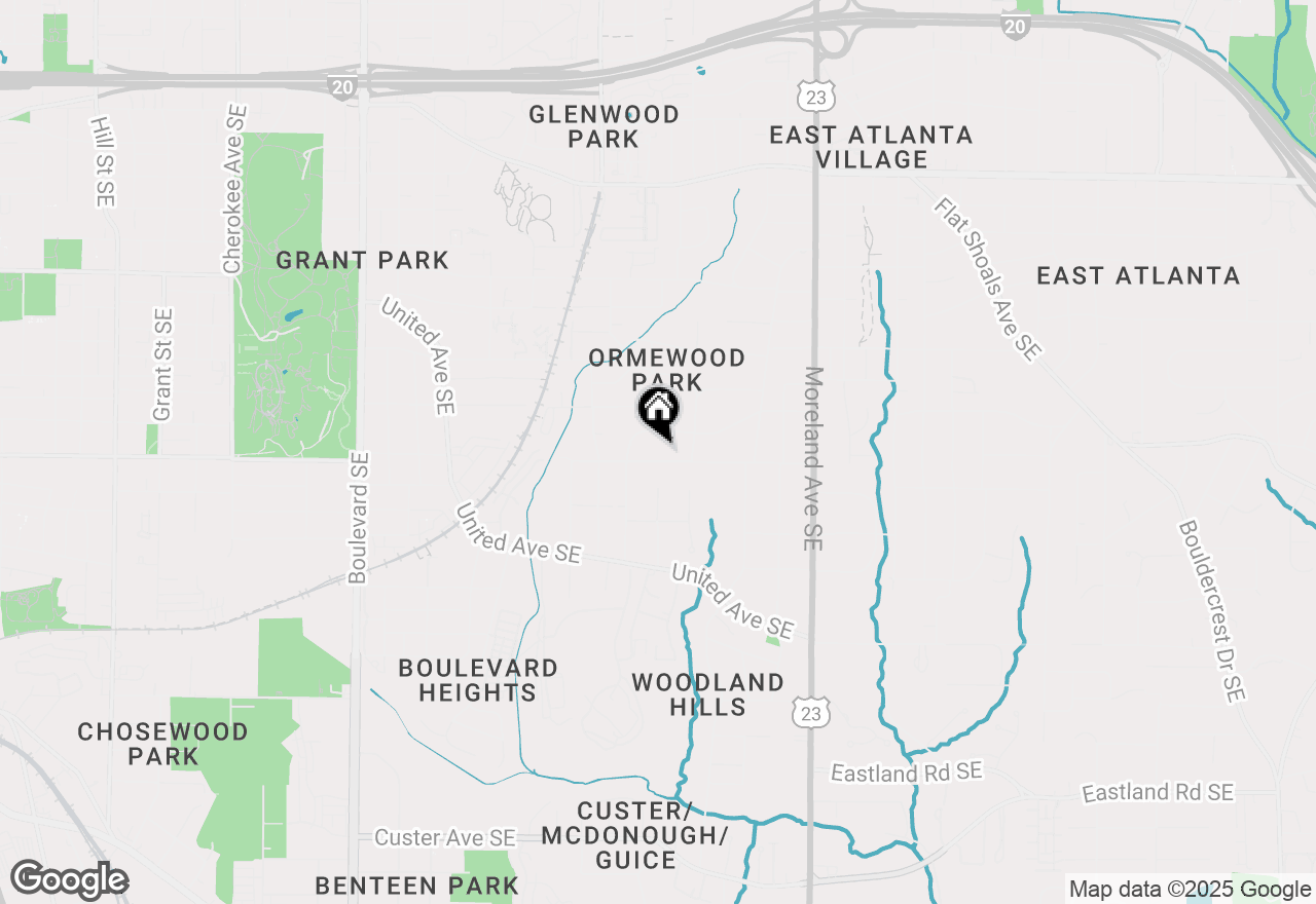 Map of 978 Eden Avenue Se, Atlanta, GA 30316