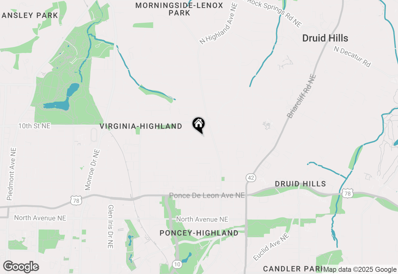 Map of 976 Adair Avenue Ne, Atlanta, GA 30306