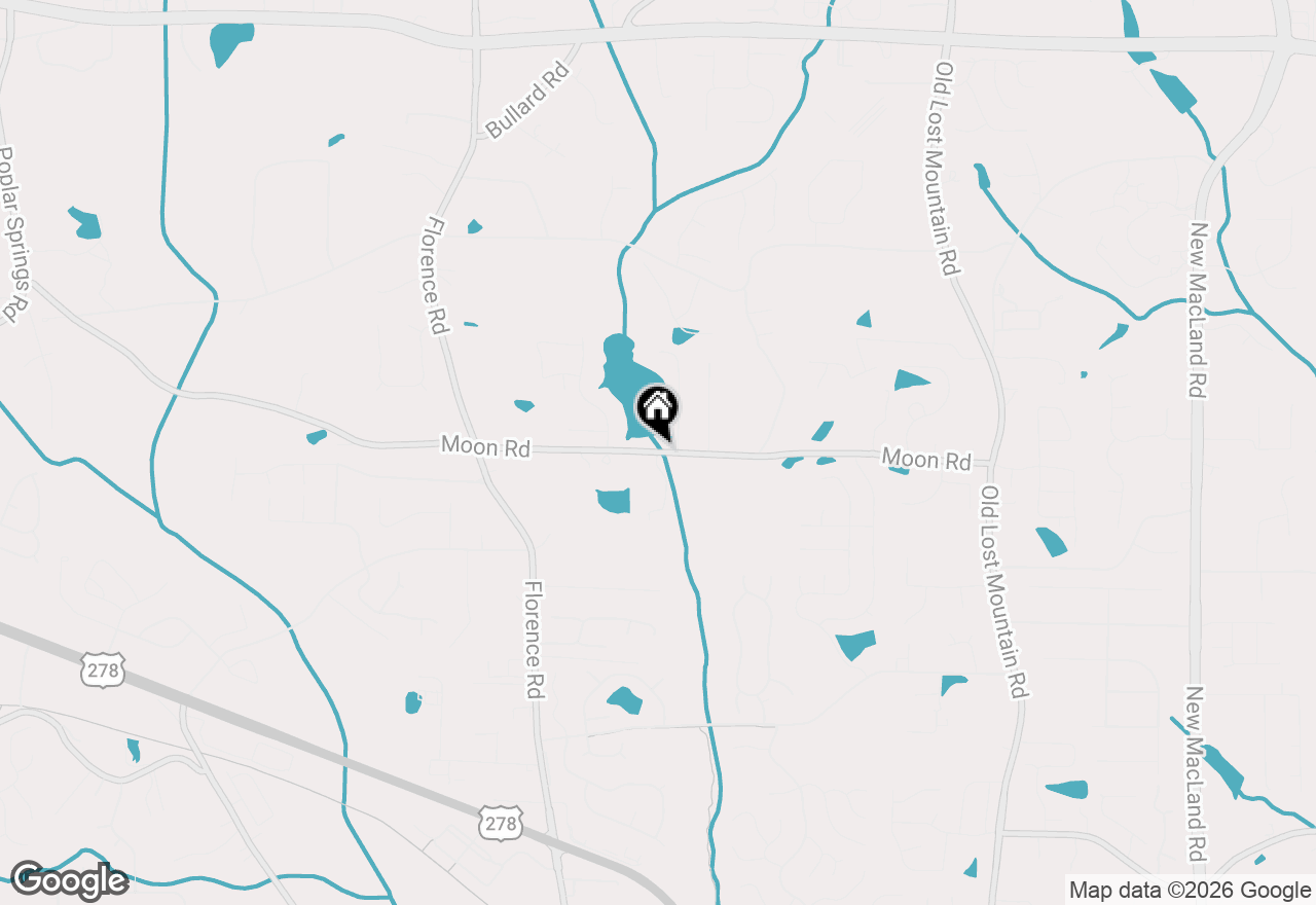 Map of 0000 Moon Road, Powder Springs, GA 30127
