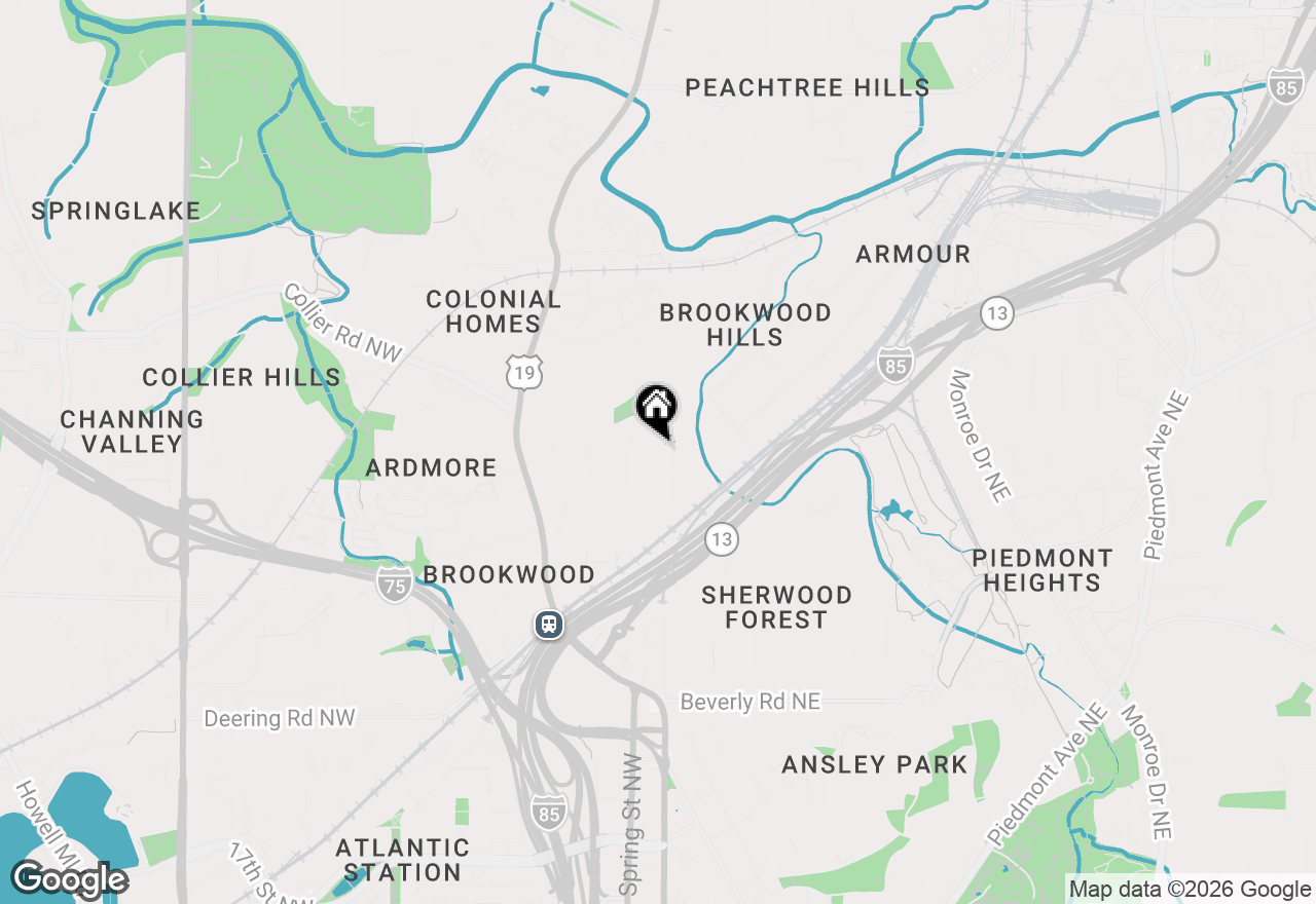 Map of 125 Palisades Road Ne, Atlanta, GA 30309
