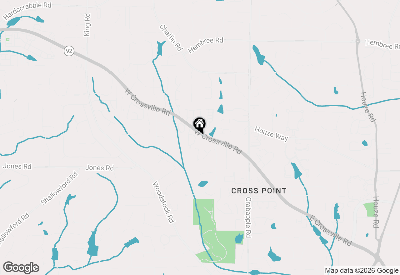Map of 210 W Crossville Road, Roswell, GA 30075