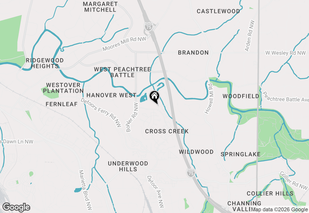 Map of 80 Chaumont Square Nw, Atlanta, GA 30327