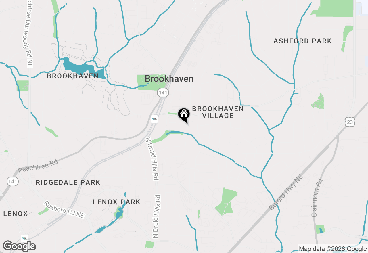 Map of 1337 Peachtree View, Brookhaven, GA 30319