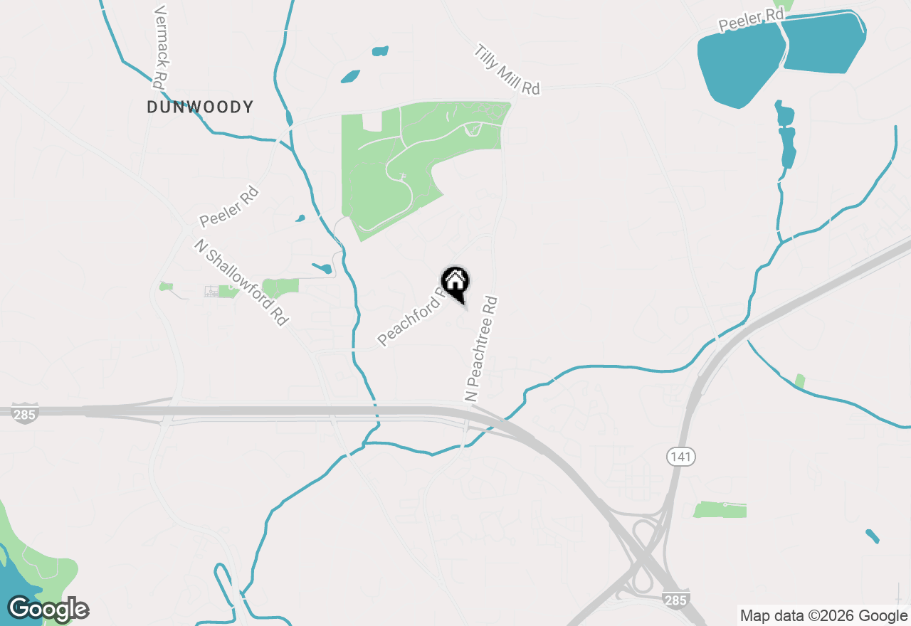 Map of 2135 N Forest Trail, Dunwoody, GA 30338