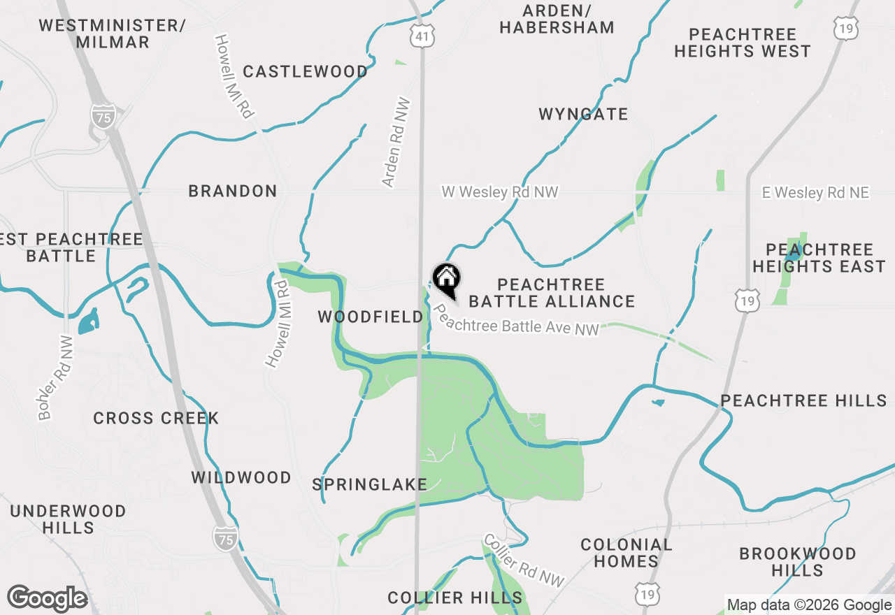 Map of 561 Peachtree Battle Avenue Nw, Atlanta, GA 30305