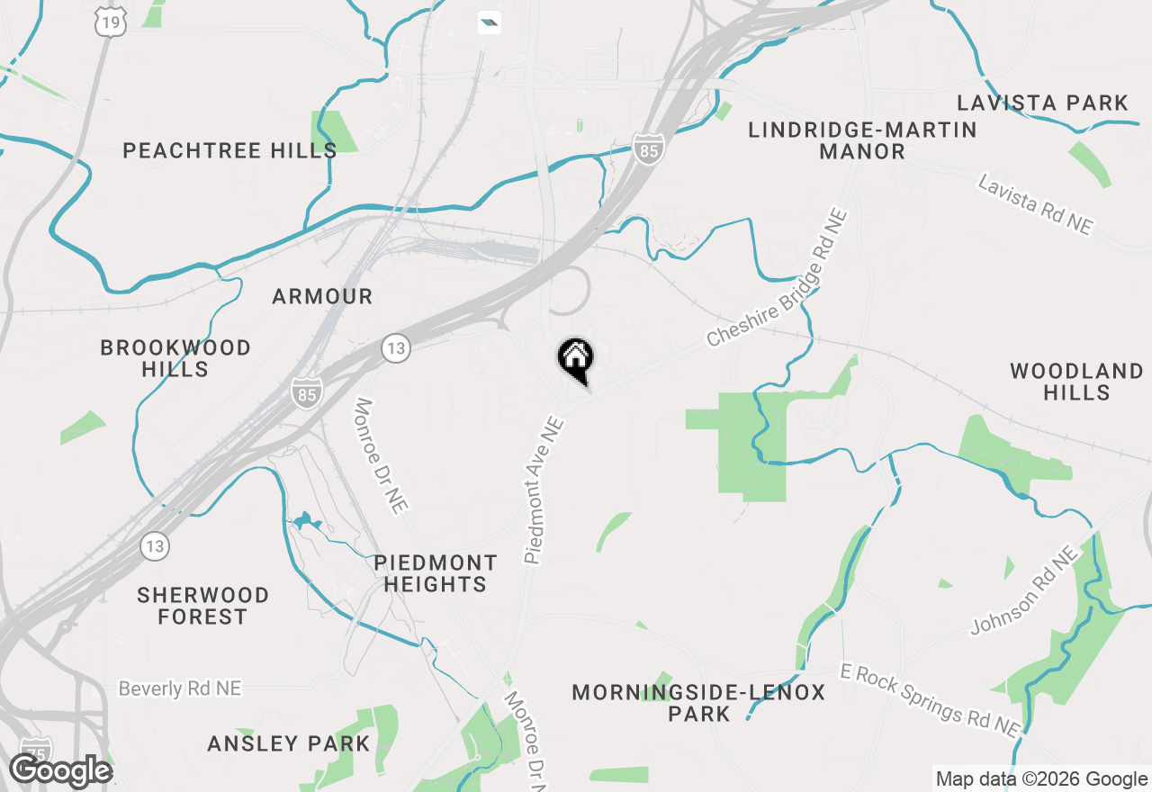 Map of 1752 Cheshire Bridge Road Ne, Atlanta, GA 30324