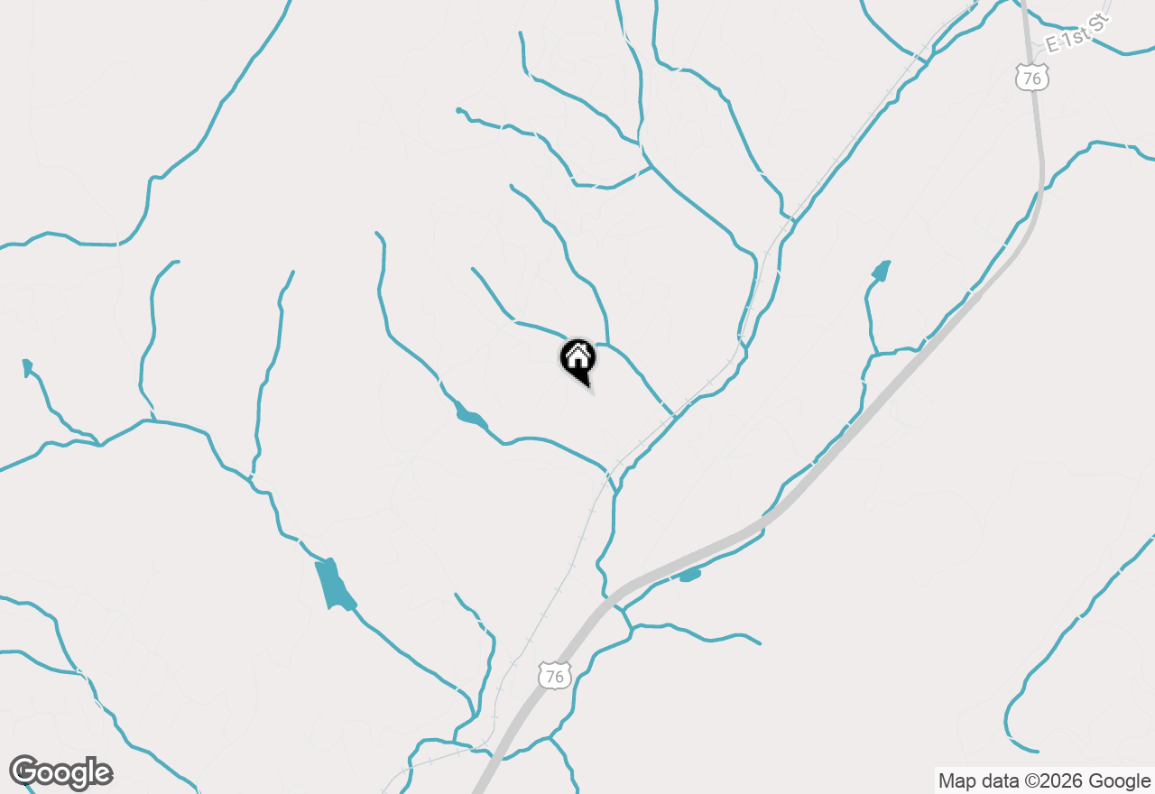 Map of North Georgia Mountains