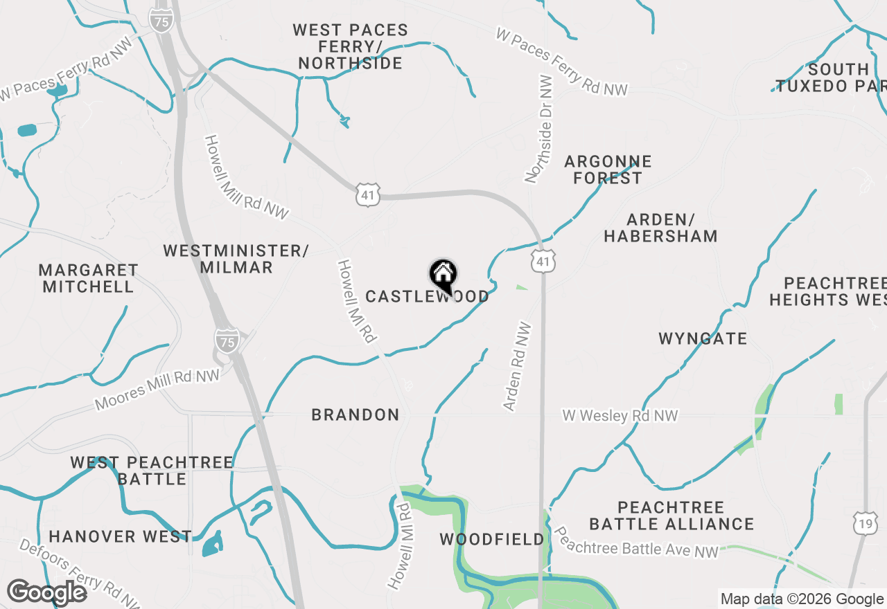 Map of 2914 Rockingham Drive, Atlanta, GA 30327