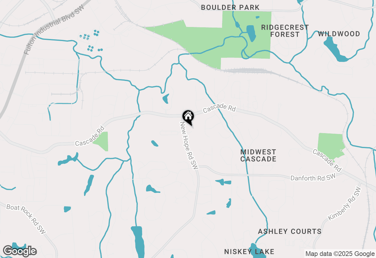 Map of 1 Cascade Pointe Drive Sw, Atlanta, GA 30331