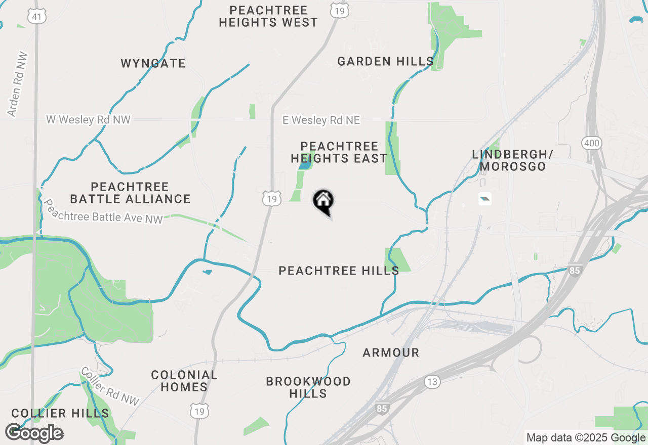 Map of 132 East Drive Ne, Atlanta, GA 30305