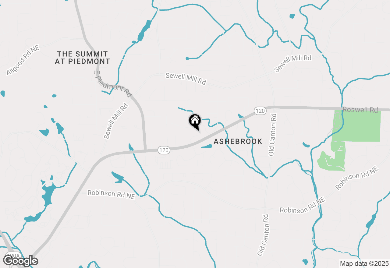 Map of 909 Sunny Meadows Lane, Marietta, GA 30062
