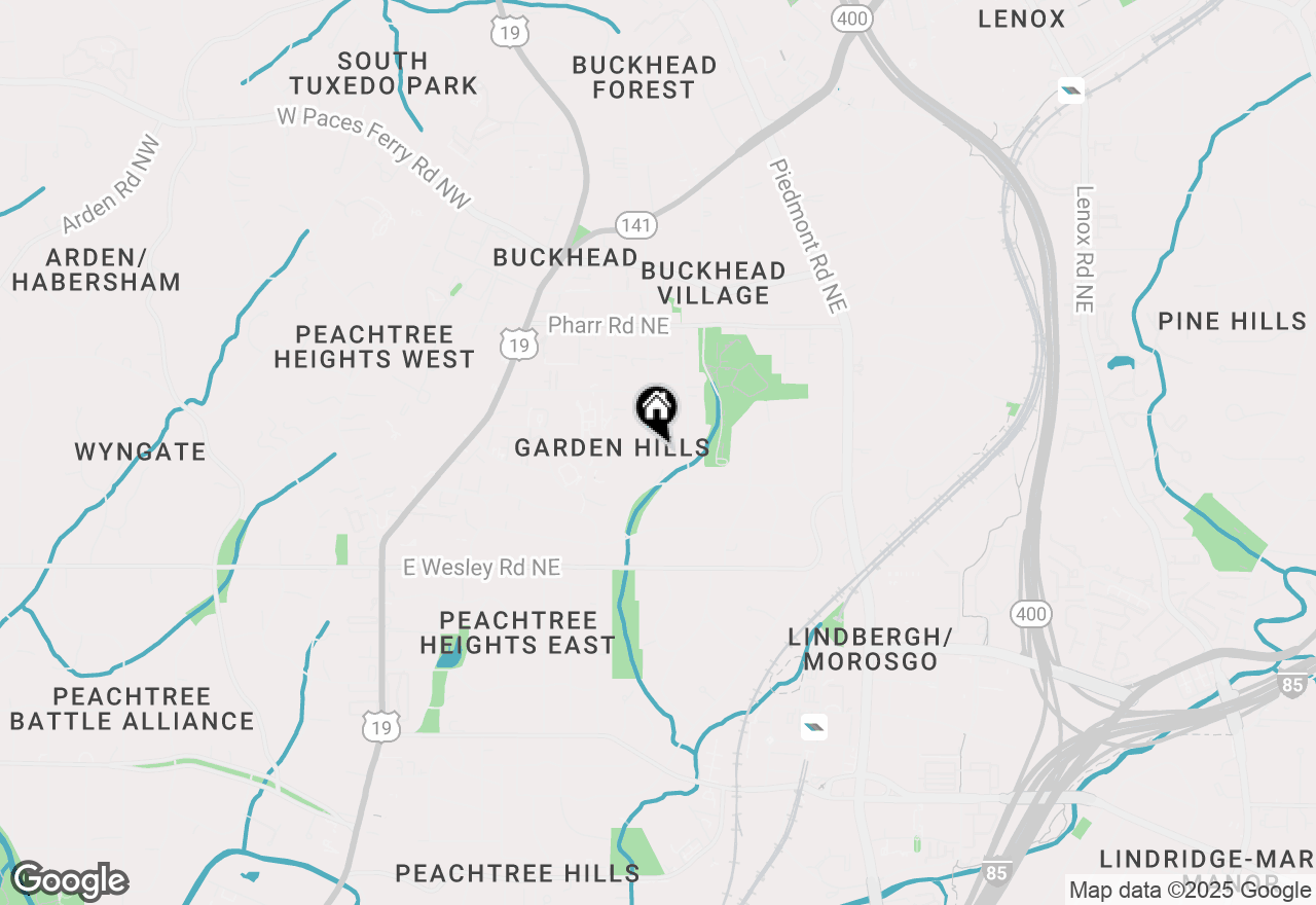 Map of 351 Delmont Drive Ne, Atlanta, GA 30305