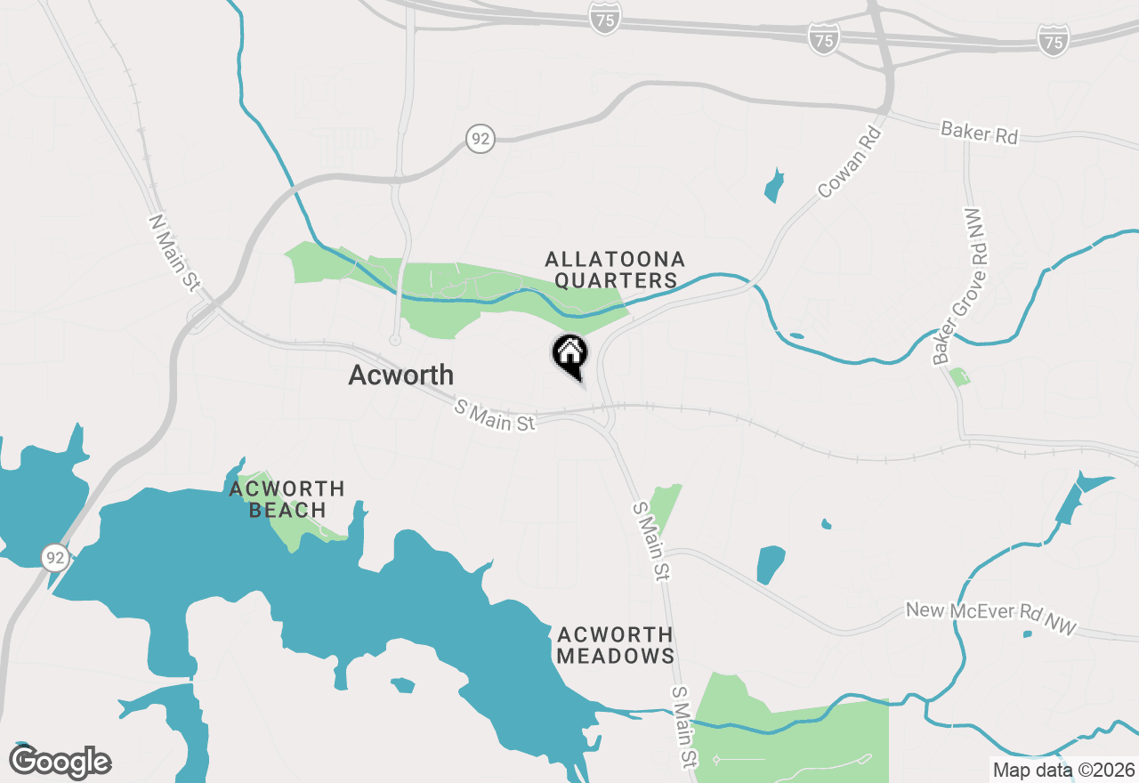 Map of 4112 Beverly Place, Acworth, GA 30101