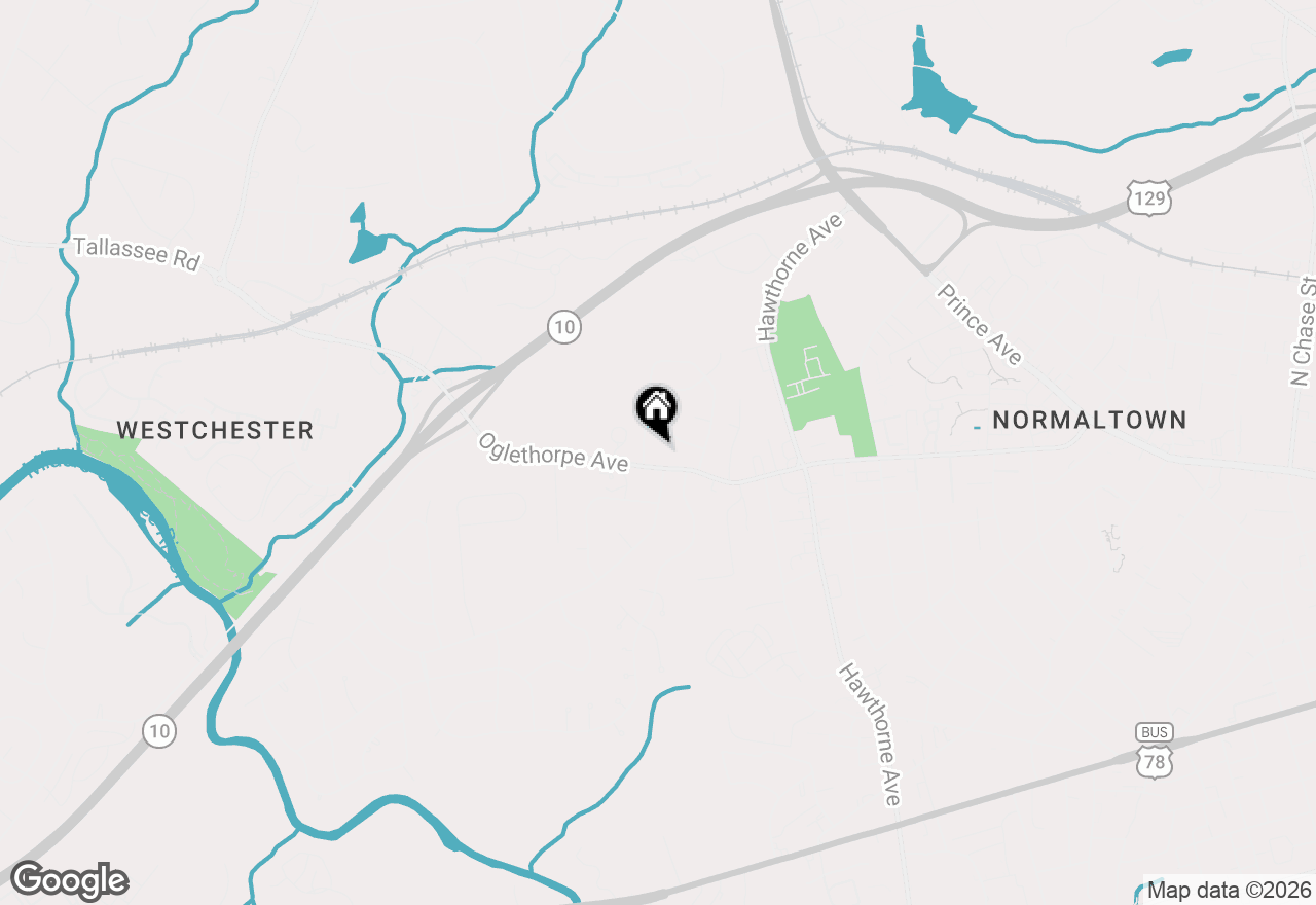 Map of 1010 Oglethorpe, Athens, GA 30606