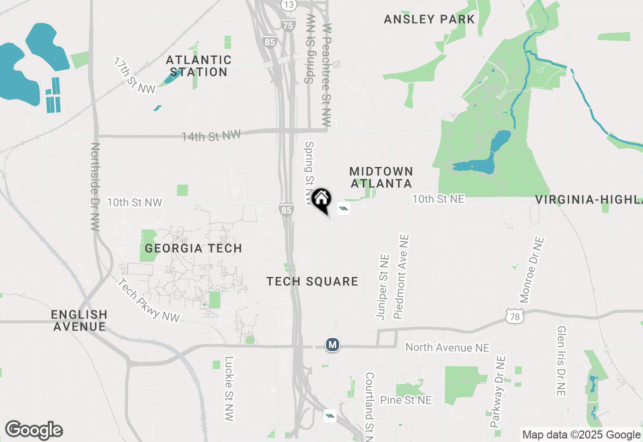 Map of 950 W Peachtree Street Nw #812, Atlanta, GA 30309