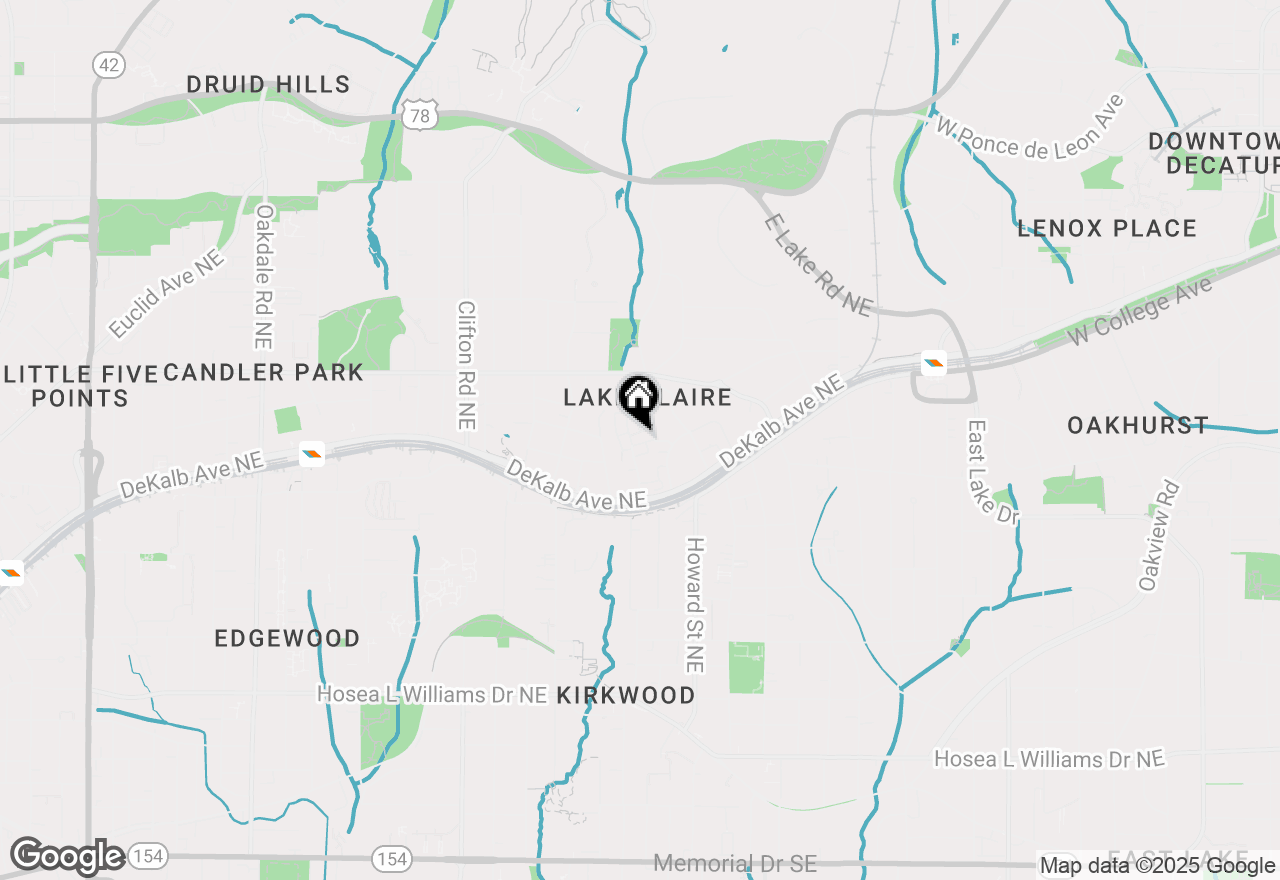 Map of 1876 Gordon Manor Ne #205, Atlanta, GA 30307