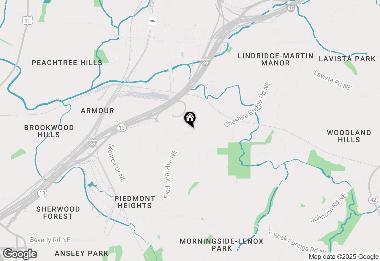 Map of 1631 Morningtide Court Ne, Atlanta, GA 30324
