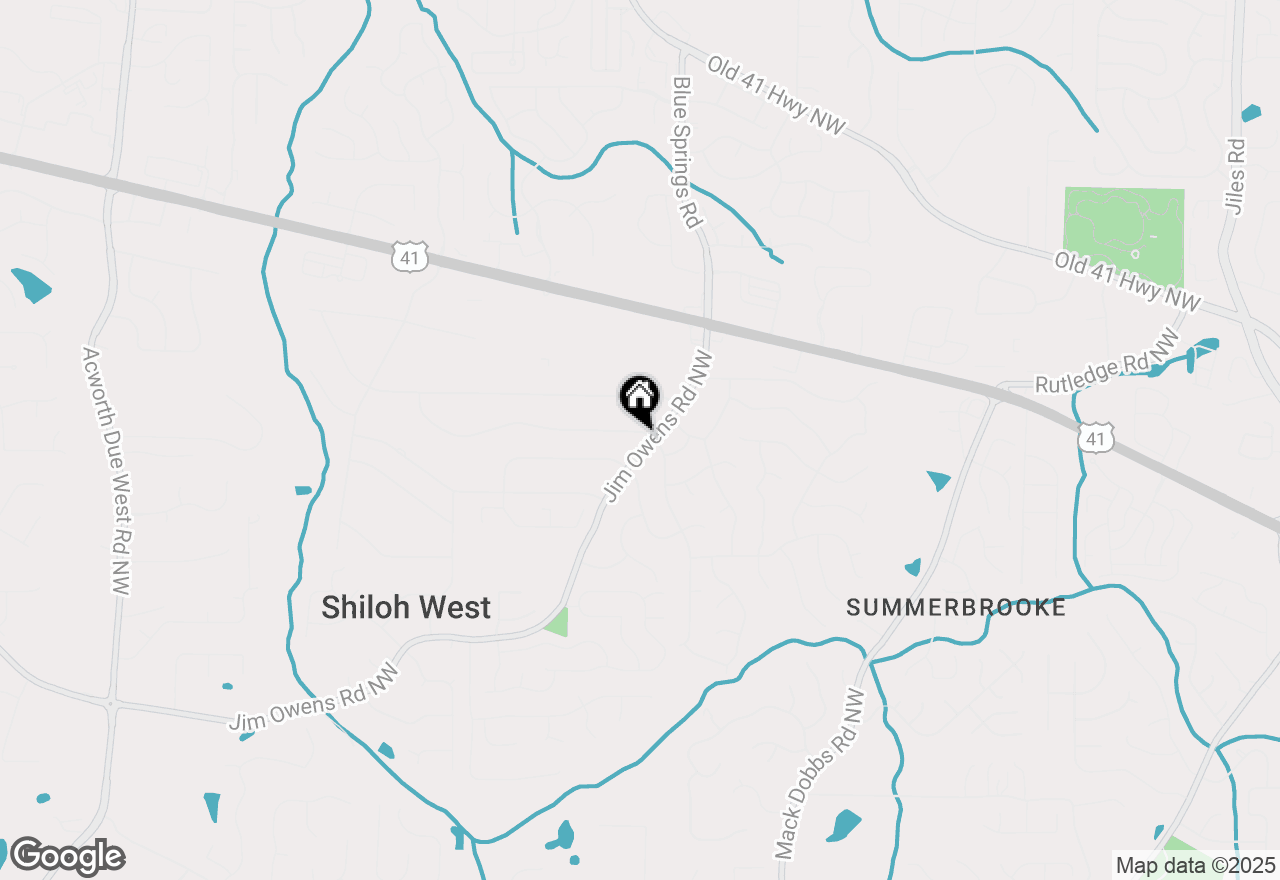 Map of 2905 Jim Owens Road Nw, Kennesaw, GA 30152