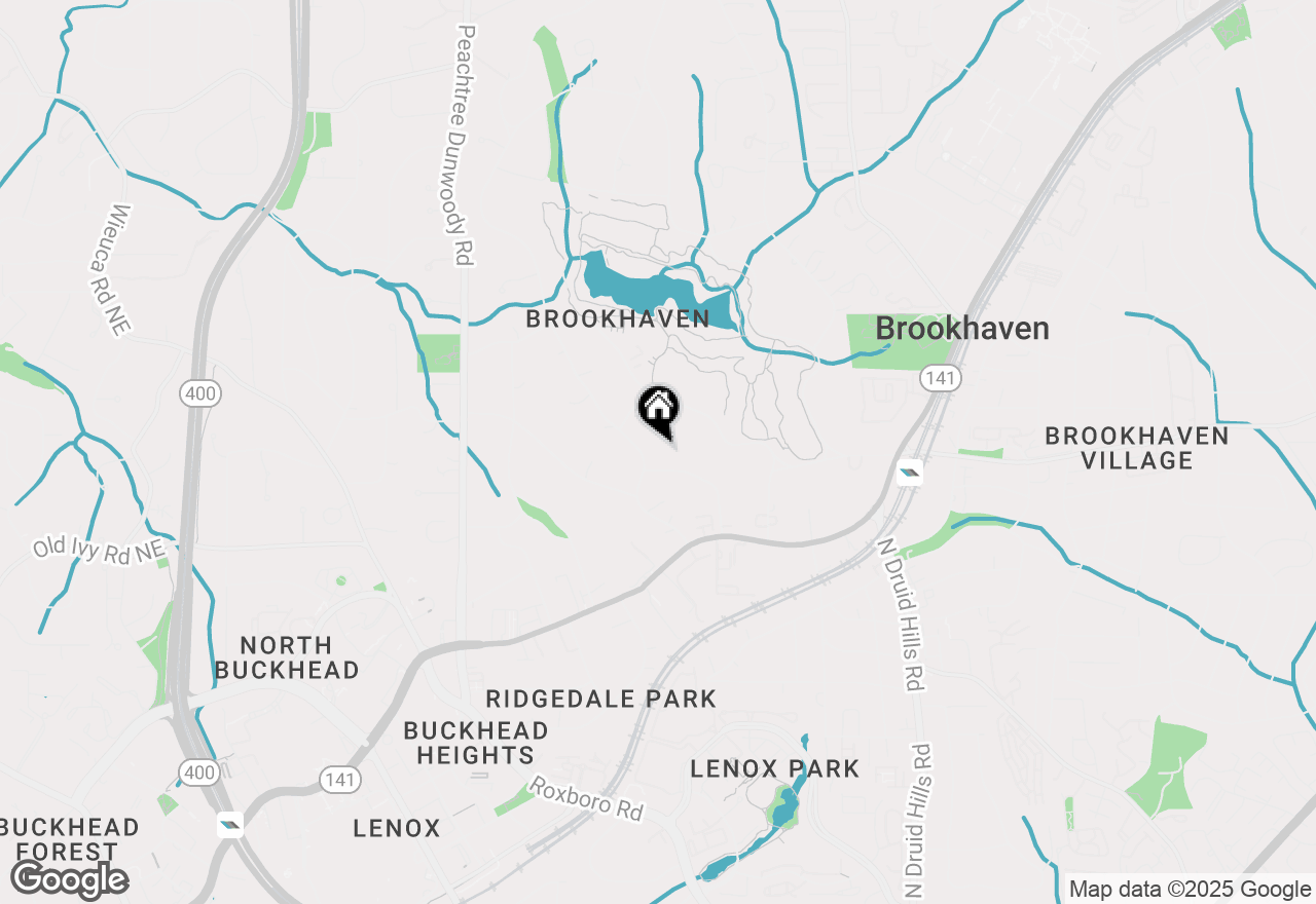 Map of 3851 Club Drive Ne, Atlanta, GA 30319