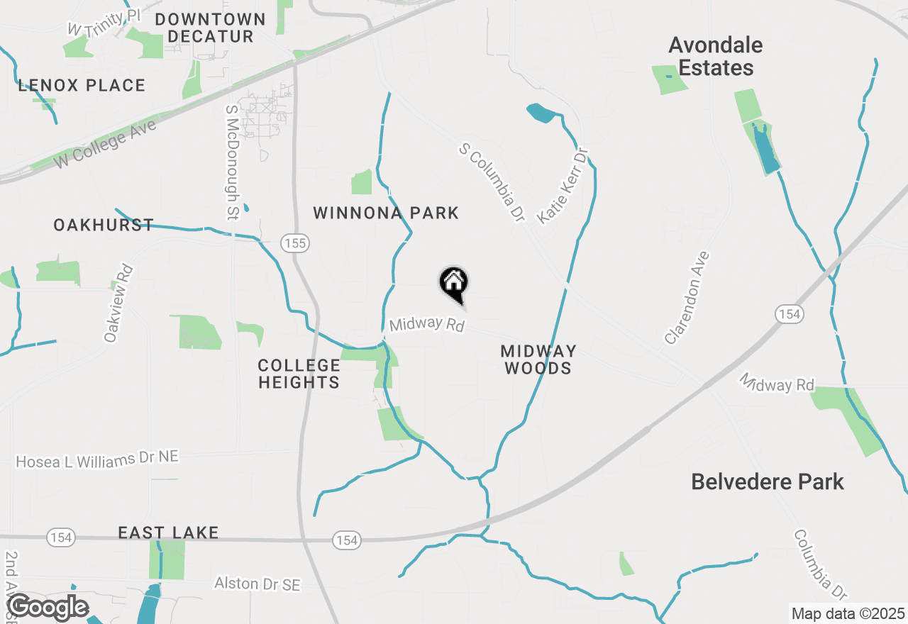 Map of 2596 Midway Road, Decatur, GA 30030