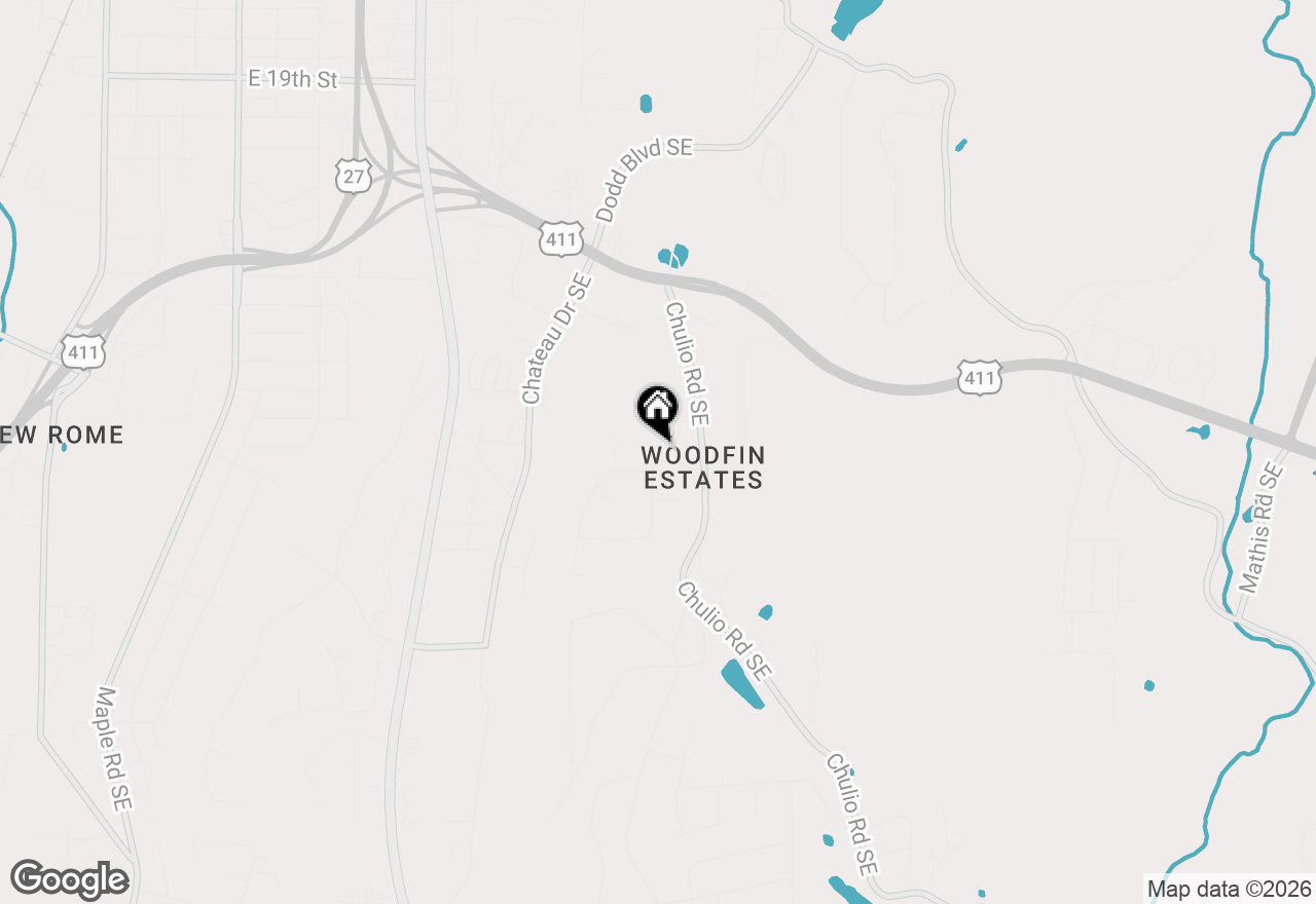 Map of 10 Cumberland Drive Se, Rome, GA 30161