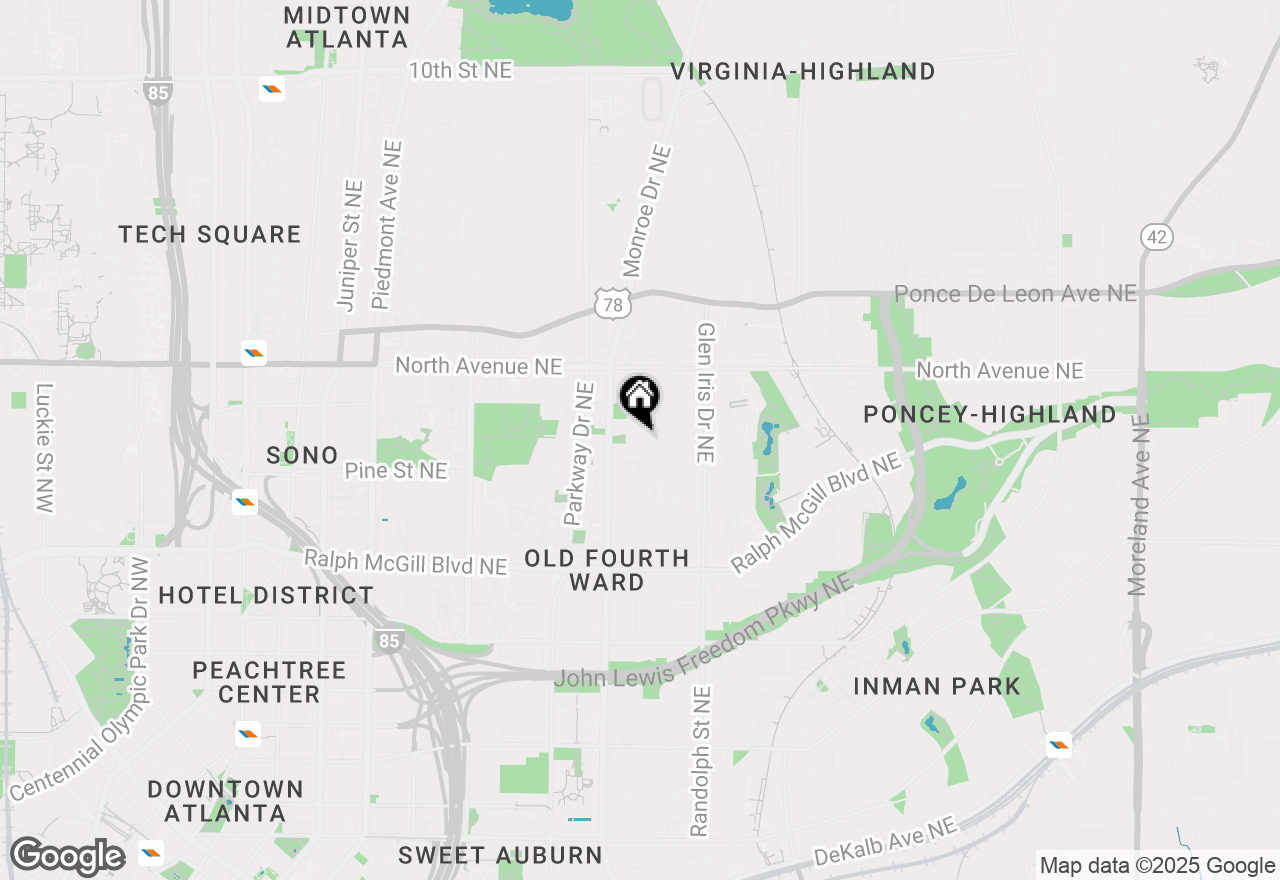 Map of 510 Winton Terrace Ne, Atlanta, GA 30308