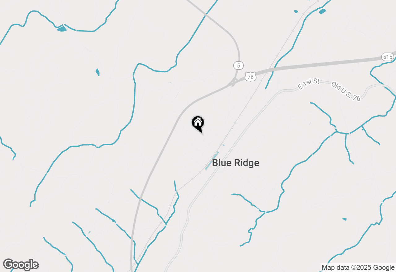 Map of 279 Rising Star Lane, Mineral Bluff, GA 30559