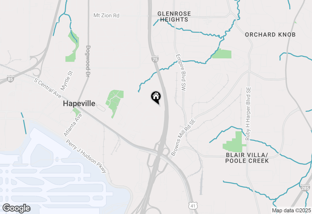 Map of 3423 Old Jonesboro Road, Hapeville, GA 30354