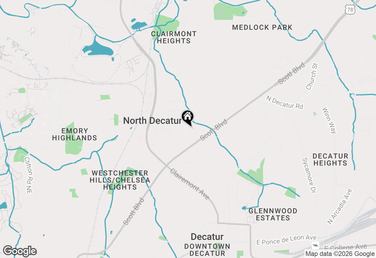 Map of 451 Landover Drive, Decatur, GA 30030