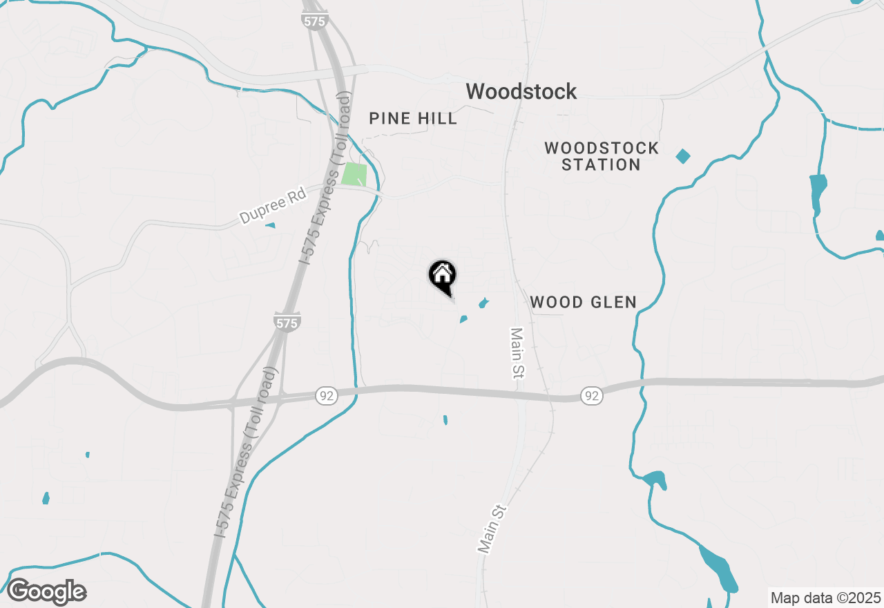 Map of 640 Brashy Street, Woodstock, GA 30188
