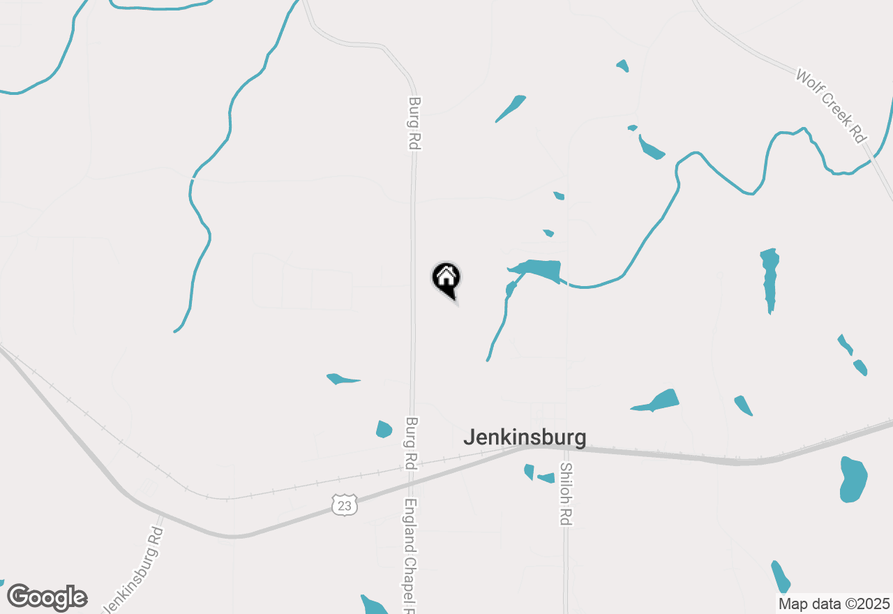 Map of 234 Burg Road, Jenkinsburg, GA 30234