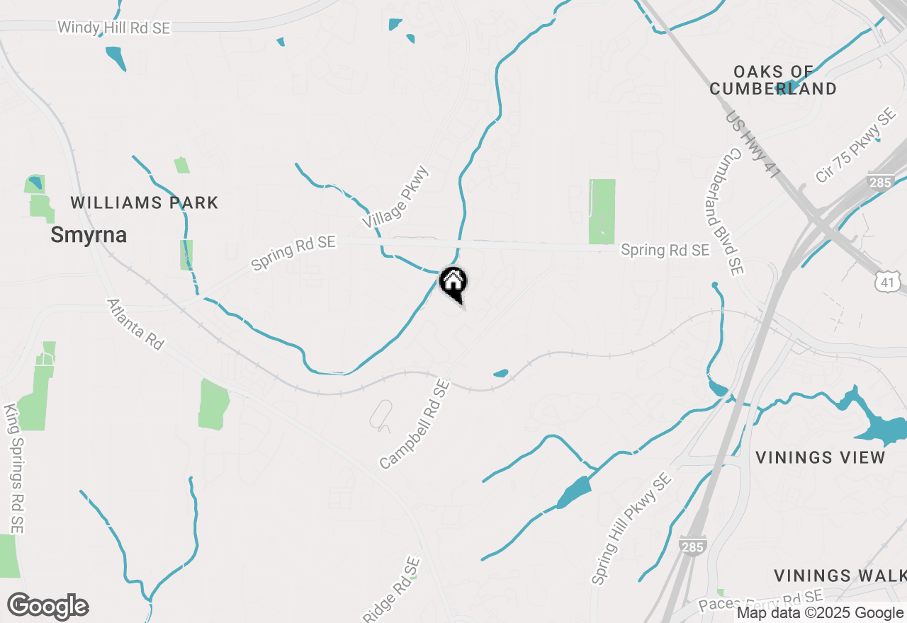 Map of 1601 Countryside Place Se, Smyrna, GA 30080