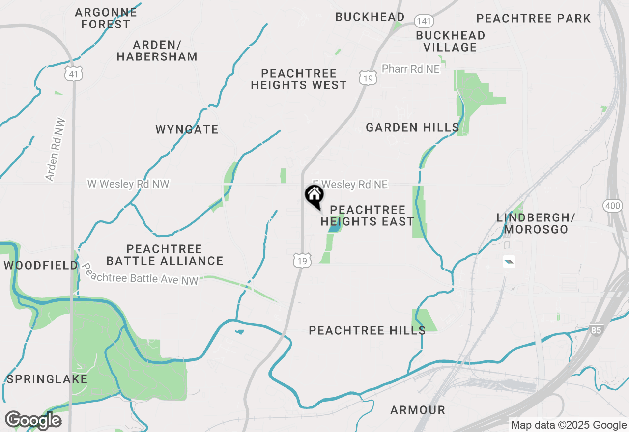 Map of 2615 Peachtree Road Ne, Atlanta, GA 30305