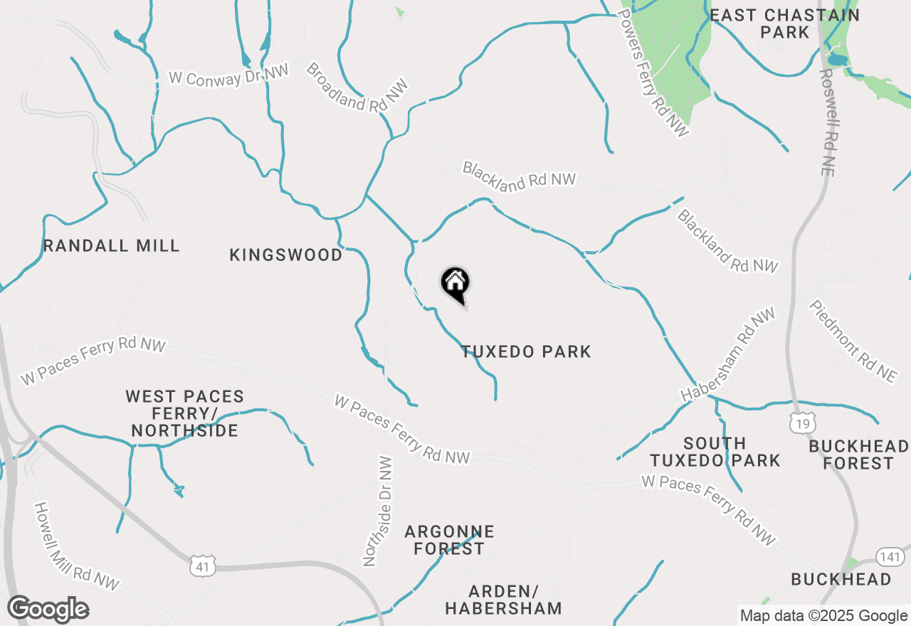 Map of 3625 Tuxedo Road Nw, Atlanta, GA 30305