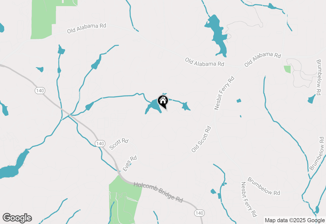 Map of 9125 Nesbit Lakes Drive, Alpharetta, GA 30022