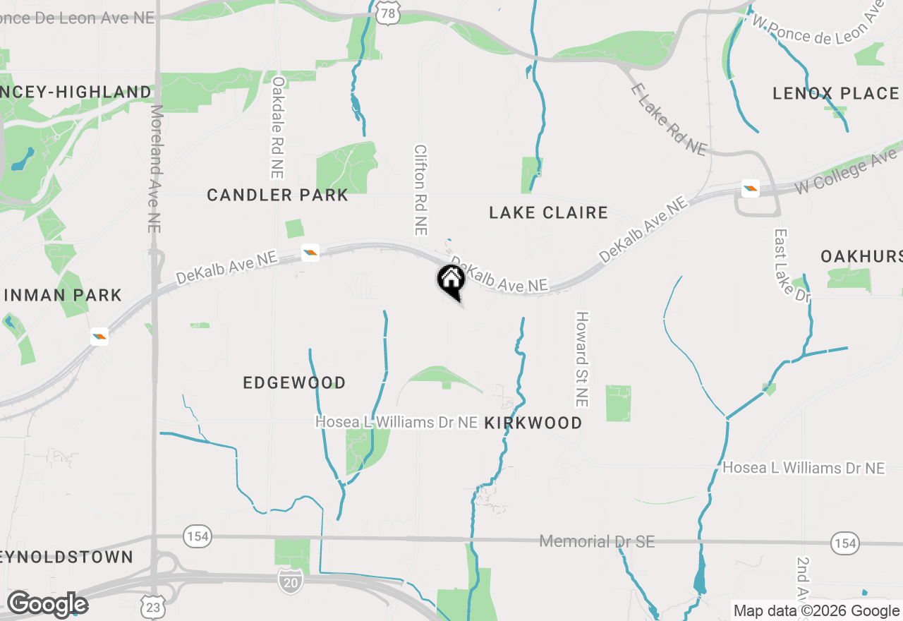 Map of 195 Arizona Avenue #121, Atlanta, GA 30307