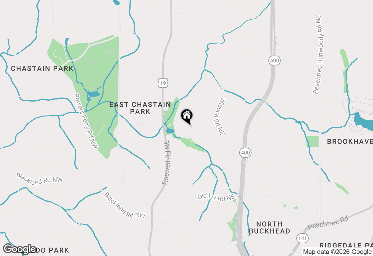 Map of 4001 Haverhill Drive Ne, Atlanta, GA 30342