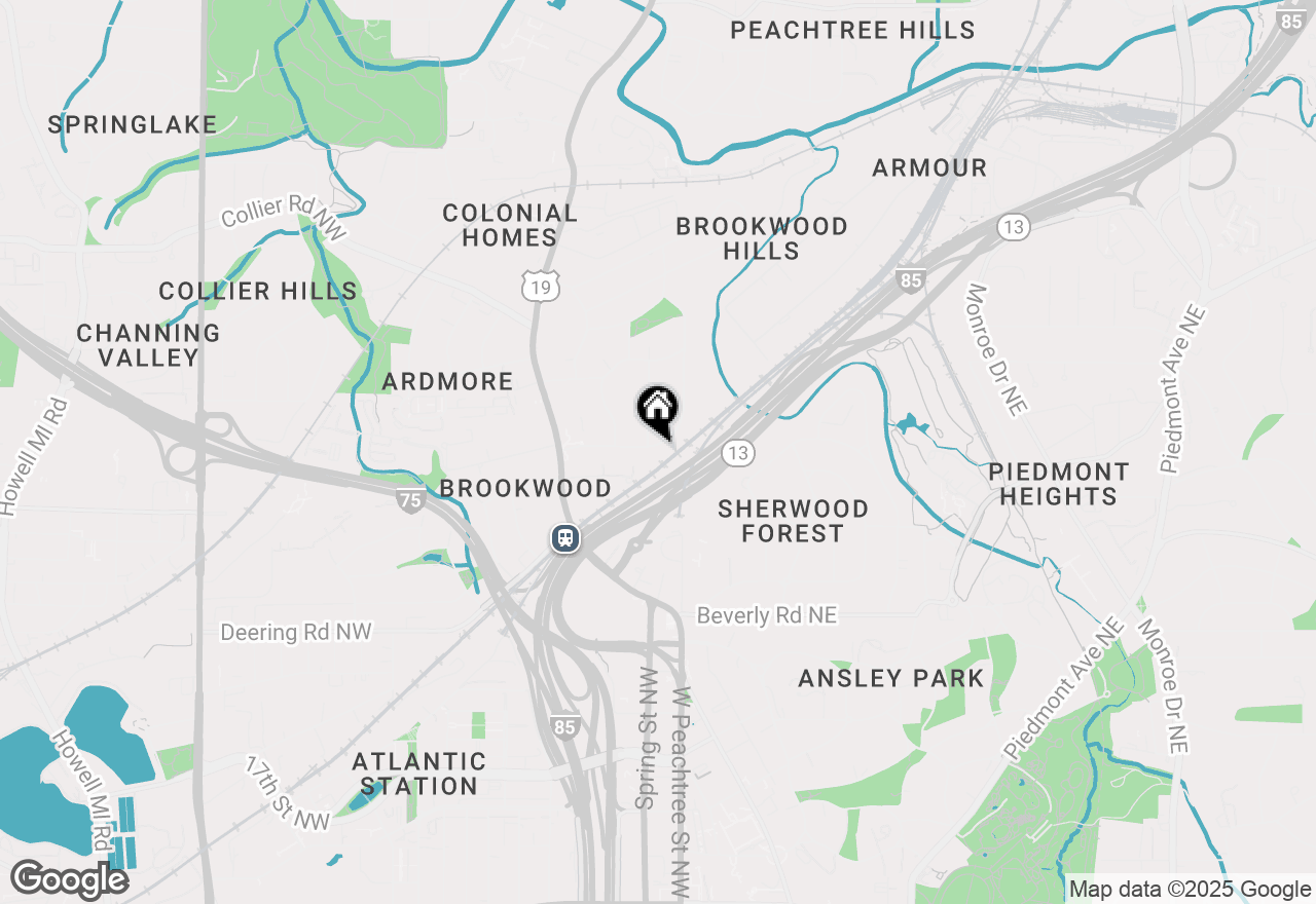 Map of 97 Huntington Road, Atlanta, GA 30307