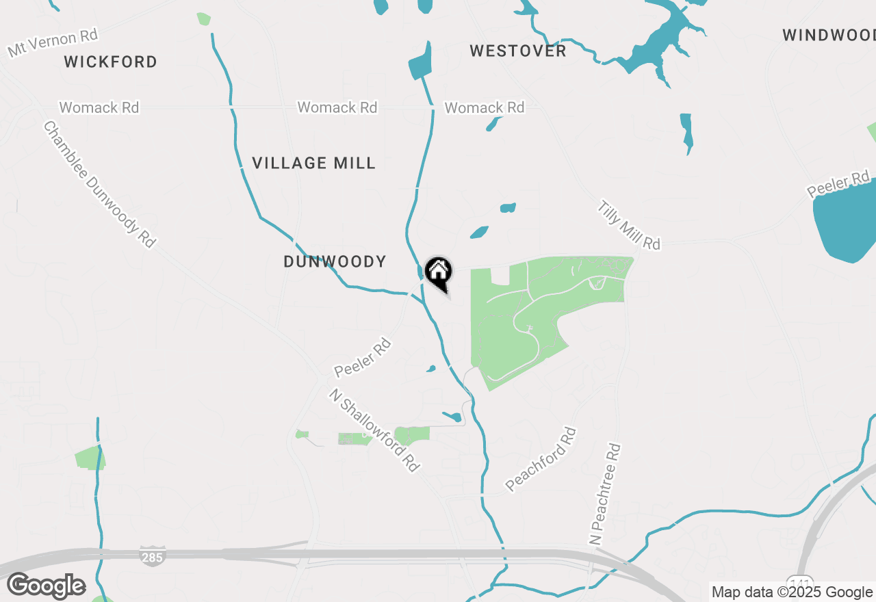 Map of 1998 Bridle Path Court, Dunwoody, GA 30338