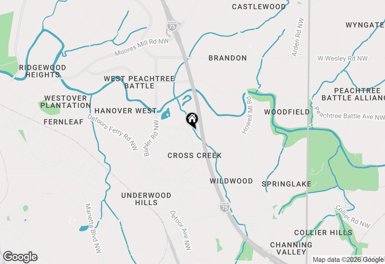 Map of 26 Arpege Way Nw, Atlanta, GA 30327